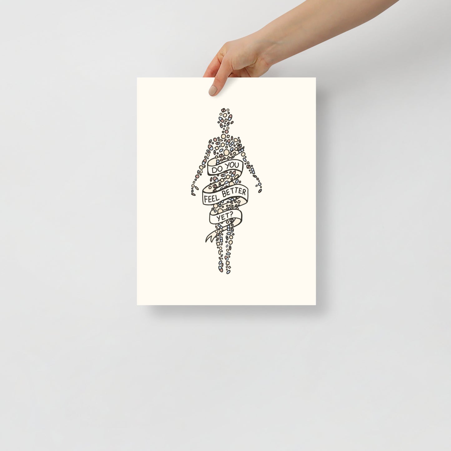 Pill Person Art Print