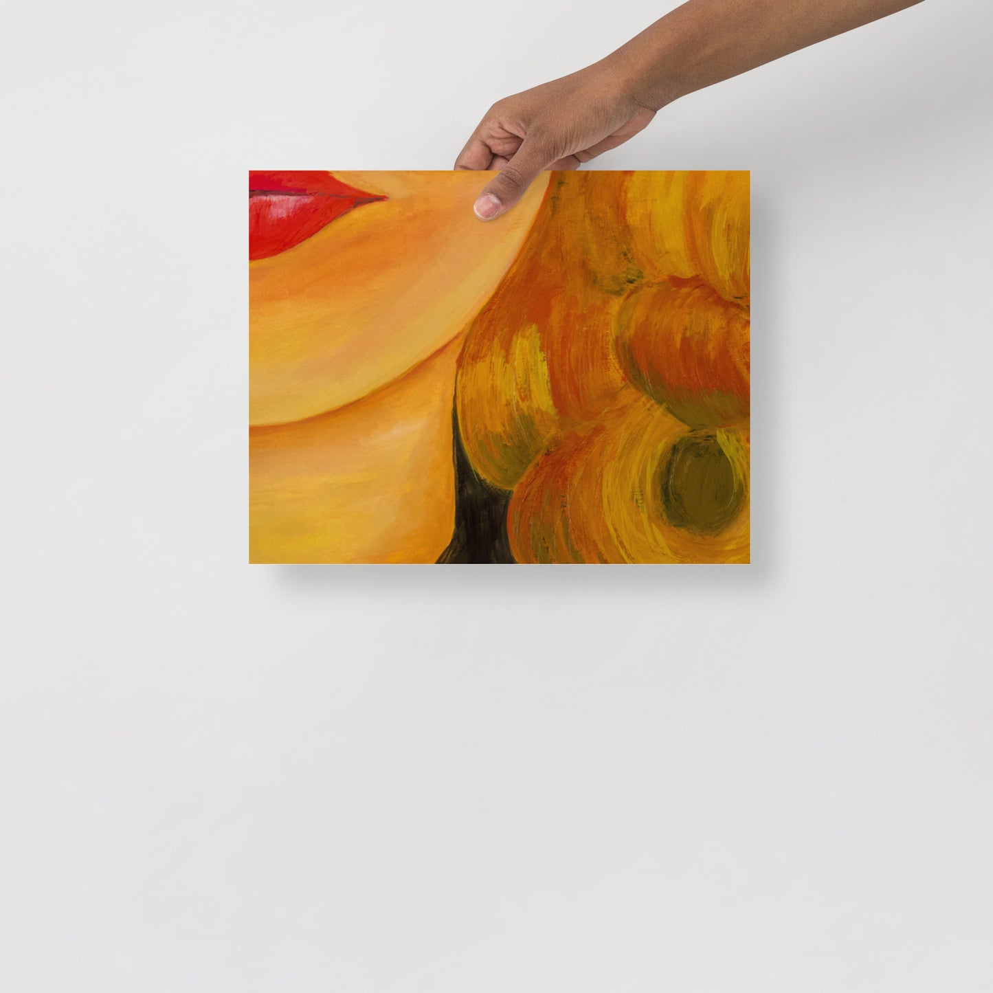 Woman Painting Art Print