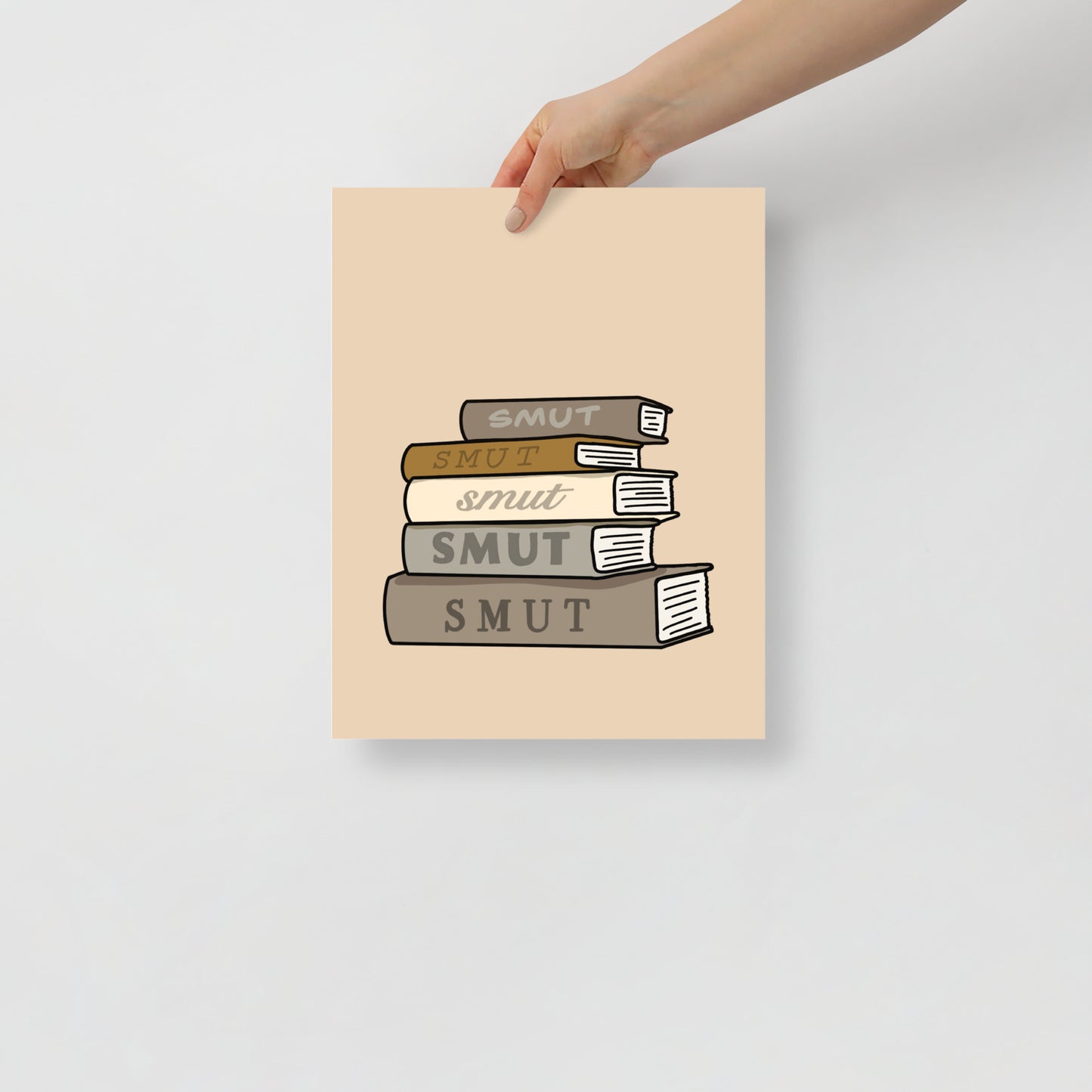 Smut Book Stack Art Print