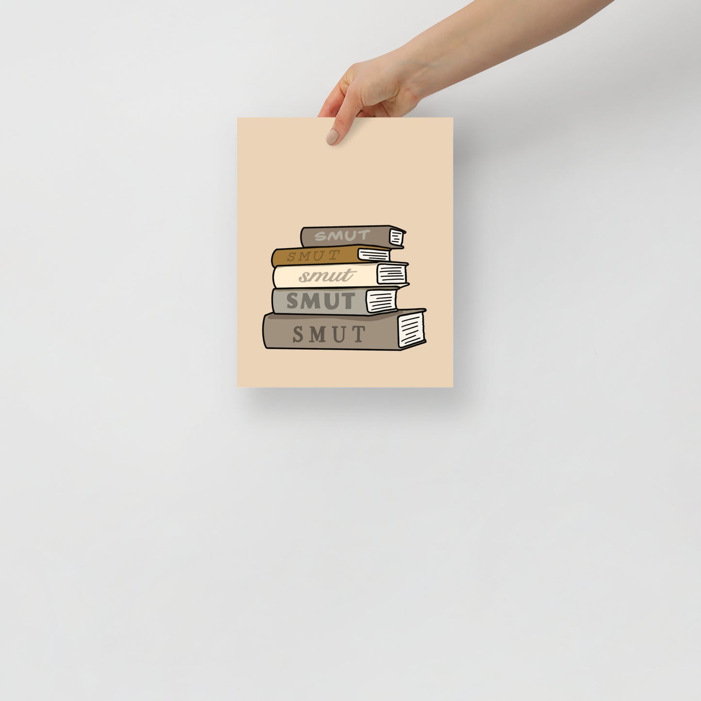 Smut Book Stack Art Print