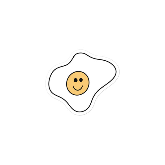 Smiley Egg Sticker