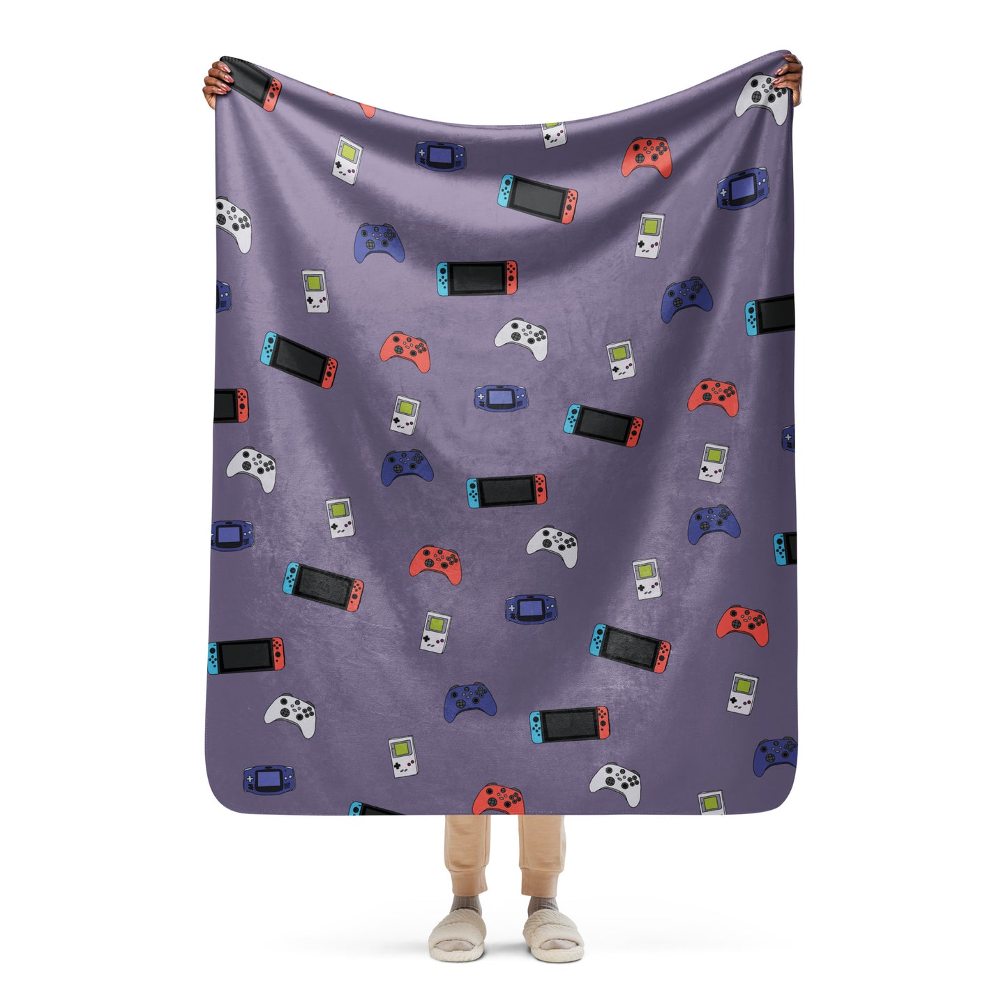 Very Serious Gamer Blanket - Purple